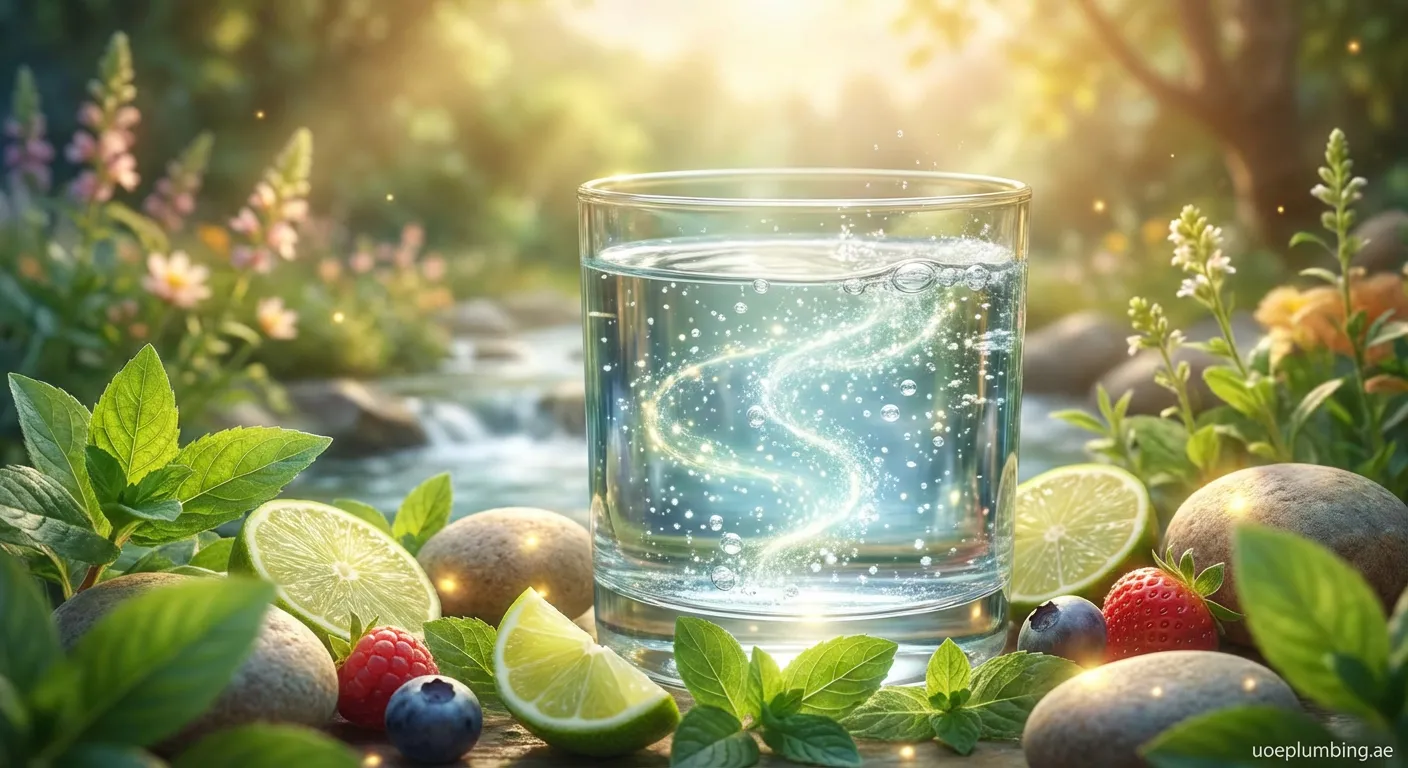 Clear glass of energized water representing health and hydration