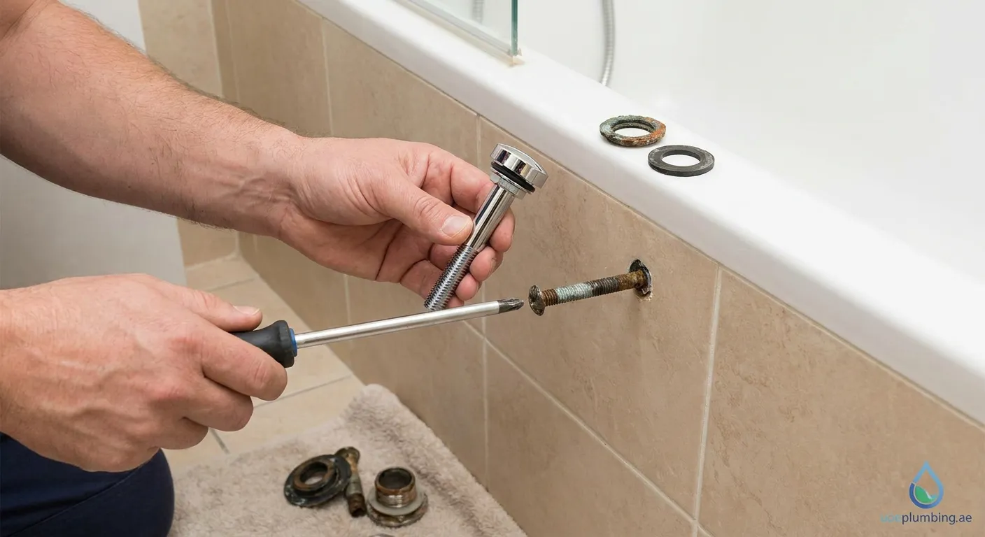 How to Replace a Bathtub Drain Overflow Screw Step by Step